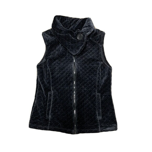 URBAN Outfitters Womens‎ Quilted Velvet Vest Size Medium - Picture 1 of 4